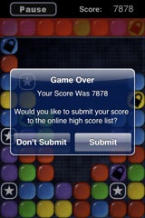 Game Over Screen